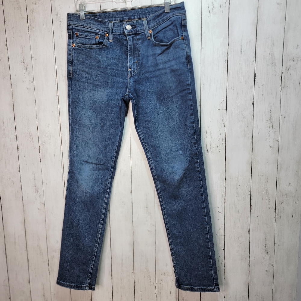 LEVIS 511 Men's Size 31 Dark Wash Slim Fit 31x32 Jeans Casual Designer Athletic.